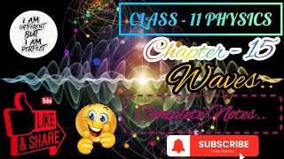 class 11  Physics chapter  15  Waves  handmade complete notes and numericals💯 [upl. by Naashar70]