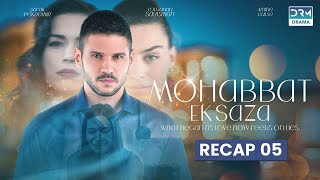 Mohabbat Ek Saza Episode 05  Recap  Asla Vazgeçmem  Turk 1  UA2O [upl. by Ahsinom]