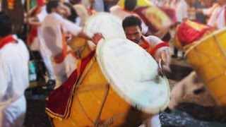 Puneri Dhol Original  Full Energy  Full Bass  Mumbai  Ganpati Visarjan [upl. by Wendt]