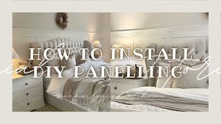 How To Install Shaker Panelling In Your Home  Easy At Home Tutorial [upl. by Airdni]