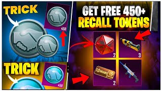 FREE 350 RECALL TOKEN IN BGMI amp PUBGMOBILE  UNLIMITED FREE RECALL TOKEN [upl. by Akiret]