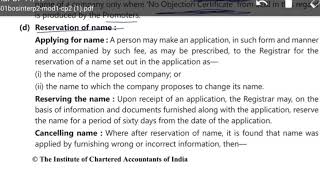 Company Law Lecture 13  Incorporation of Company and Matters Incidental Thereto  CA IPCC amp Inter [upl. by Ytak68]