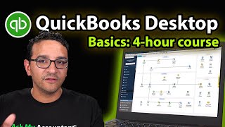 Introduction to QuickBooks Desktop  4hr Full Tutorial [upl. by Ecela]