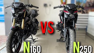 PULSAR N250 vs N160⚡ Bajaj Pulsar N160 vs N250 Detailed Comparison  Harsh verma [upl. by Shear]