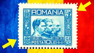 MOST VALUABLE RARE ROMANIA STAMPS of values  philately [upl. by Nnagrom398]