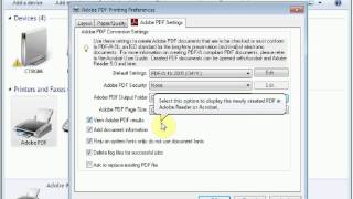 PDF settings in Windows 7 [upl. by Kcirej]