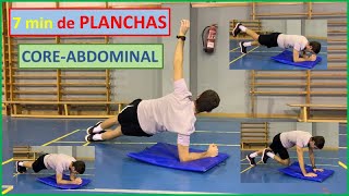 7 min PLANCHAS para fortalecer COREABDOMINAL [upl. by Osner]