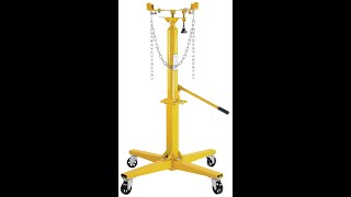 JEGS Adjustable Hydraulic Transmission Jack High Lift Handle Operated 1000 lb Capacity 55579010 [upl. by Llyrat]