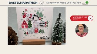 DIY Karte – Spaß im Schnee  Inspiration  Weltkartenbasteltag 2024  Tutorial  Gewinnspiel [upl. by Dikmen]