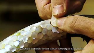 Craftsmanship of mother of pearl inlay [upl. by Emersen]