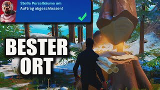 Stoße Purzelbäume um Fortnite Saisonaufträge  Purzelbaum Orte Purzel Bäume in Fortnite umstoßen [upl. by Ravens18]