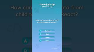Frontend interview questions Quiz 10 javascript react interview developer [upl. by Narda]