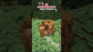 How to Build a Spruce Rustic House in Minecraft [upl. by Anelahs]