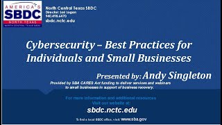 Cybersecurity Best Practices for Individuals and Small Business 20240627 1556 1 2 [upl. by Matusow]