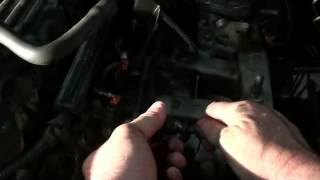 Release the fuel line on a 98 jeep [upl. by Eedebez]