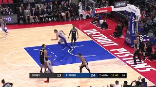 2nd Quarter One Box Video Detroit Pistons vs San Antonio Spurs [upl. by Aicenaj261]