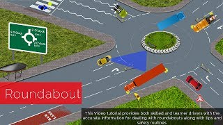 UK ROUNDABOUT RULES DRIVING LESSON ACCORDING TO HIGHWAY RULES PASS YOUR DRIVING TEST [upl. by Martyn]