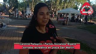 CAROLINA PELLEGRINI JORNADA RECREATIVA EN BIGAND PARTIDO SOCIALISTA [upl. by Nnarual]