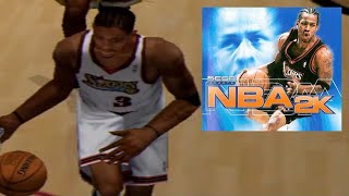 NBA 2K Gameplay Original 1999 Sega Dreamcast Lakers vs 79ers [upl. by Aleda717]