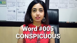 Word 005 Conspicuous in English vocabulary Series by Ramneet from Learnex [upl. by Dowzall120]