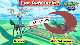 🔴Live Xerneas amp mega salamence raids by rrslive in pokemon go [upl. by Stubstad]