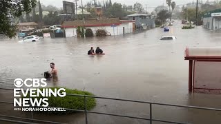 Storm brings heavy flooding to southern US [upl. by Tillman82]