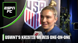 USWNTs Kristie Mewis 1ON1 ‘Everything I’ve done in my career has led up to this point  ESPN FC [upl. by Einor460]