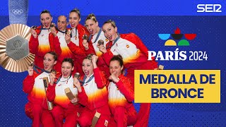 🏊‍♀️🥉 ¡Así narramos la MEDALLA DE BRONCE del EQUIPO DE NATACIÓN ARTÍSTICA en los JJOO de Paris 2024 [upl. by Ashmead974]