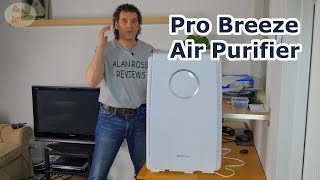 Pro Breeze 5in1 Air Purifier review  True HEPA Filter  best cheap air filter [upl. by Alysa]