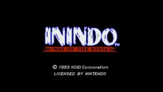 Inindo  Way of the Ninja  Super Nintendo Entertainment System  Intro amp Title Screen [upl. by Atinnek716]