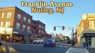 Walking on Franklin Avenue in Nutley New Jersey USA  Centre St E High Street [upl. by Aiva]