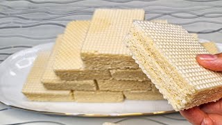 Homemade wafer recipehow to make wafers at home with 4 ingredients [upl. by Juback]