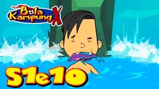 🇲🇾 Bola Kampung X  S1E10  Rembatan Perkasa Helang Malay  Kids Cartoons Kartun KanakKanak [upl. by Ymaj]