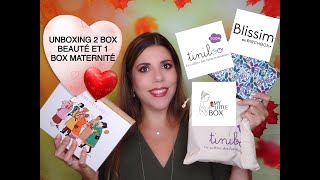 UNBOXING BOX BEAUTÉ BLISSIM MY LITTLE BOX et BOX MATERNITÉ TINILOO Novembre 2020 [upl. by Ollehto]