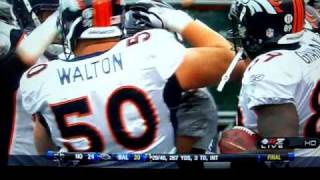 Tebow Time 40yd QB Draw vs Raiders [upl. by Llenrahs]