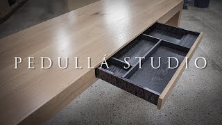 PEDULLA STUDIO  Building a White Oak Office Desk [upl. by Naek]