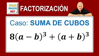 Caso 7 de factorización suma de cubos Ejercicio 2 [upl. by Amarette]