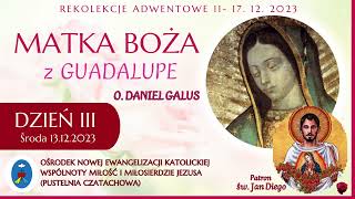 Rekolekcje z Matką Bożą z Guadalupe 13122023  Medytacja Nican Mopohua V 11 [upl. by Adiuqal]