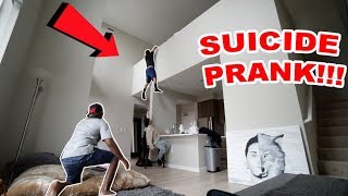 COMMITTING SUICIDE PRANK ON NATESLIFE AND CHINOALPHAWOLF  The Aqua Family [upl. by Madel]