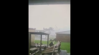 Roof blown off hospital during Hurricane Ida [upl. by Schmeltzer]