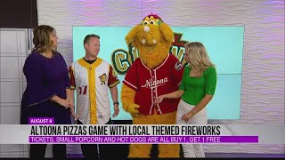 Sponsored Content Altoona Curve become the Altoona Pizzas this week in Curve PA WTAJ Studio 814 [upl. by Adeehsar380]