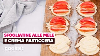 Sfogliatine alle mele e crema pasticcera i dolcetti perfetti per l’autunno [upl. by Ettevroc110]