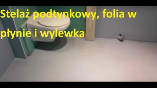 Stelaż podtynkowy Geberit  folia w płynie i wylewka pod kafelki w łazience [upl. by Tracay294]