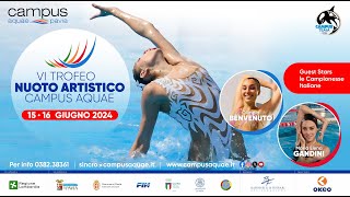 VI TROFEO DI NUOTO ARTISTICO CAMPUS AQUAE 2024 [upl. by Dekow]