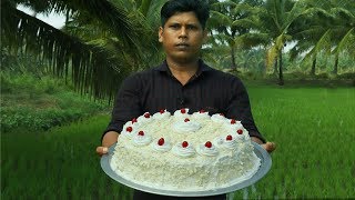 Home Made White Forest Cake  ഓവൻ ഇല്ലാതെ അടിപൊളി വൈറ്റ് ഫോറസ്റ്റ് കേക്ക്  White Forest cake Recipe [upl. by Jacey]