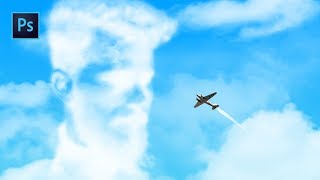 Photoshop  Incruster un visage dans les nuages [upl. by Redna222]