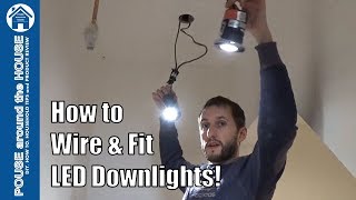 How to install downlightersdownlights LED downlight installation [upl. by Neroc]