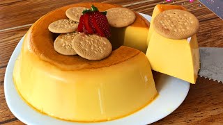 FLAN DE GALLETAS MARÍAS con 3 ingredientes sin horno delicioso y cremosito [upl. by Aryc]