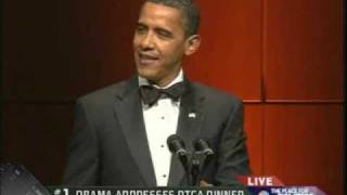 PT12 Barack Obamas StandUp Comedy at 65th Radio amp Television Correspondents RTCA Dinner [upl. by Tobie785]