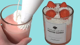 How to Pipe Candle Wax Whipped Soy Wax  Candle Frosting [upl. by Helgeson]